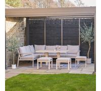 Pacific Lifestyle Aruba Outdoor Corner Seating Set With Adjustable Table