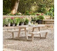 Pacific Lifestyle Aruba Picnic Table And Bench Grey Metal Outdoor Bench Set For 4