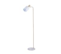 Pacific Lifestyle Biba Marble Footed White And Gold Floor Lamp