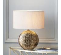 Pacific Lifestyle Bronze Dot Textured Ceramic Table Lamp