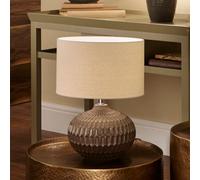 Pacific Lifestyle Bronze Textured Glazed Ceramic Table Lamp