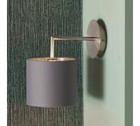 Pacific Lifestyle Brushed Silver And Steel Grey Wall Light
