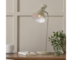 Pacific Lifestyle Brushed Silver Metal Table Lamp