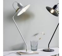 Pacific Lifestyle Camden Matt White Metal Angle Arm Task Table Lamp