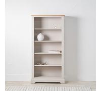 Pacific Lifestyle Cream And Natural Pine And Oak Wood 5 Shelving Unit Bookcase