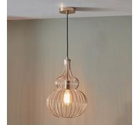 Pacific Lifestyle Dania French Gold Metal Wire Shaped Pendant