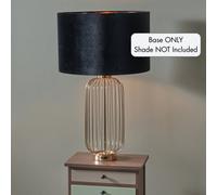 Pacific Lifestyle Dania French Gold Metal Wire Tall Table Lamp Base