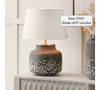 Pacific Lifestyle Etna Black And White Glass Table Lamp Base
