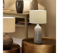 Blue and Grey Ombre Ceramic Table Lamp, Grey