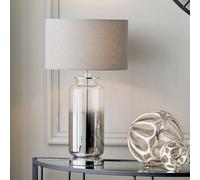 Grey Ombre Glass Table Lamp, Grey