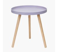 Pacific Lifestyle Halston Lilac Wood Veneer And Natural Pine Wood Side Table