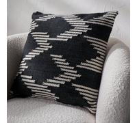 Pacific Lifestyle Indoor And Outdoor Black And White Chevron Pattern Scatter Cushion