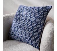 Pacific Lifestyle Indoor And Outdoor Denim Blue And White Ikat Scatter Cushion
