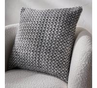 Pacific Lifestyle Indoor And Outdoor Graphite And White Basket Weave Scatter Cushion