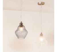 Pacific Lifestyle Lisbon Clear Optic Diamond Glass Pendant