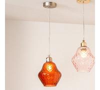 Pacific Lifestyle Lisbon Orange Optic Diamond Glass Pendant