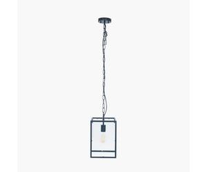 Pacific Lifestyle Llewellyn Matt Black Metal And Glass Pendant