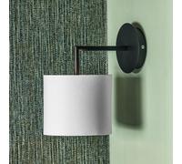 Pacific Lifestyle Matt Black And Ivory Wall Light