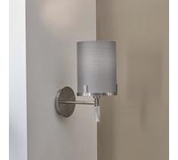 Pacific Lifestyle Midland Brushed Nickel And Grey Marble Effect Wall Light