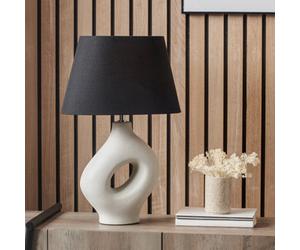 Pacific Lifestyle Monochrome Organic Ceramic Table Lamp
