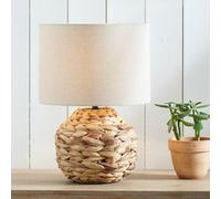 Pacific Lifestyle Natural Plaited Water Hyacinth Table Lamp