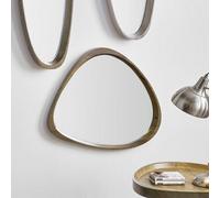 Pacific Lifestyle Natural Wood Veneer Curved Wall Mirror