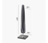 Pacific Lifestyle Platinum Aerocover Centre Pole Parasol Waterproof Breathable Rip-Stop Polyester Cover W35Xd35Xh165Cm