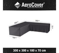 Platinum AeroCover for L-Shape Lounge Set Strong Lightweight | Corner Sofa Protective Cover Waterproof Rip-Stop Polyester | Breathable Cover Garden Seating Set Fade Resistant W300xD300xH70cm