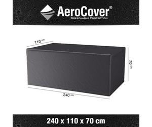 Pacific Lifestyle Platinum Aerocover Garden Table Waterproof Rip-Stop Polyester Outdoor Cover W240Xd110Xh70Cm