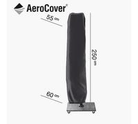 Pacific Lifestyle Platinum Aerocover Rip-Stop Polyester Free Arm Parasol Waterproof Breathable Cover W55Xd60X250Cm