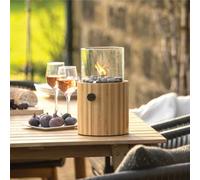 Cosiscoop Bamboo Fire Lantern Table Top Heater Light Brown