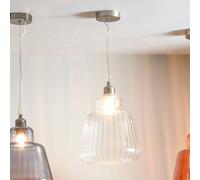 Pacific Lifestyle Porto Clear Optic Glass Tapered Pendant