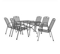 Pacific Lifestyle Savoy Outdoor Dining Set For 6 Metal Table And Chairs
