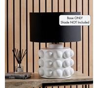 Pacific Lifestyle Serenity White Bobbled Ceramic Large Table Lamp Base