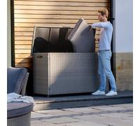 Pacific Lifestyle Large Cushion Storage Box - Slate Grey, Grey