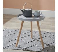 Pacific Lifestyle Small Soft Grey Round Tripod Side Table
