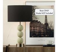 Pacific Lifestyle Sofia Sage And Silver Enamel 3 Ball Table Lamp Base