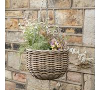 Pacific Lifestyle Tobs Grey Kubu Large Round Hanging Basket