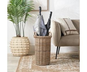 Pacific Lifestyle Tobs Grey Kubu Rattan Umbrella Basket