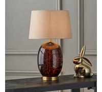 Pacific Lifestyle Tortoise Shell Glass Tall Table Lamp