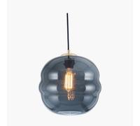 Pacific Lifestyle Vicenza Navy Ripple Glass Pendant