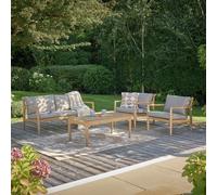 Pacific Malta 4 seater Wooden Garden Sofa Set - Natural
