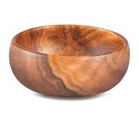 Pacific Merchants Trading Acaciaware Round Calabash Bowl, 4-Inch by 1.5-Inch (K0009)