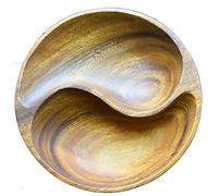 PACIFIC MERCHANTS Yin Yang 2 Compartment Bowl, 1 EA