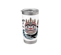 Pacific Northwest Circular Heritage Design Stainless Steel Insulated Tumbler