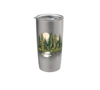 Pacific Northwest Forest Moon Reflection Wilderness Mountain Stainless Steel Insulated Tumbler