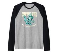 Pacific Northwest Frog Campbell River BC Native Raglan Baseball Tee