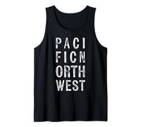 Pacific Northwest Modern Distressed Grunge PNW Tank Top