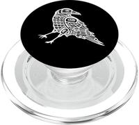 Pacific Northwest Native Art Style Formline Crow Raven PopSockets PopGrip for MagSafe