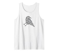 Pacific Northwest Native Art Style Formline Crow Raven Tank Top